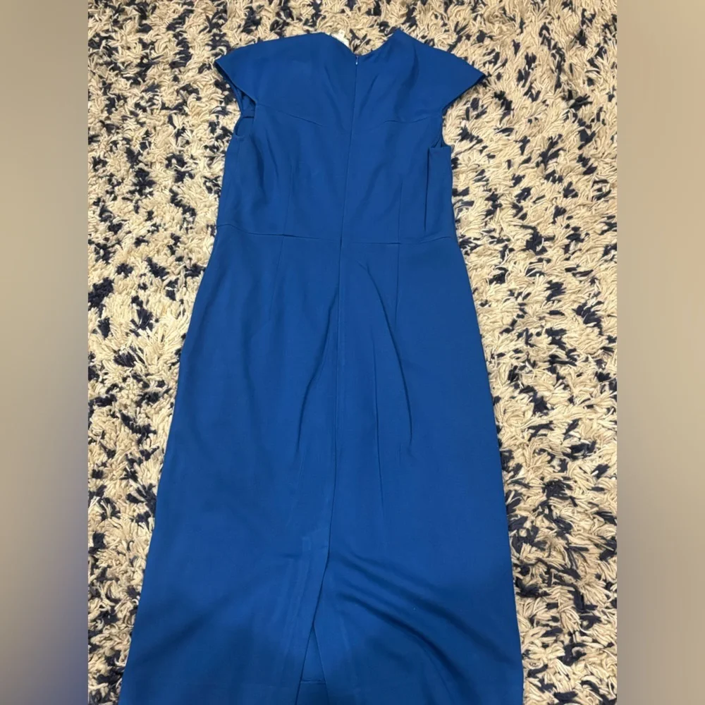 Diane Von Furstenberg Hadlie French Blue Sheath Hadlie Dress Midi- size 10